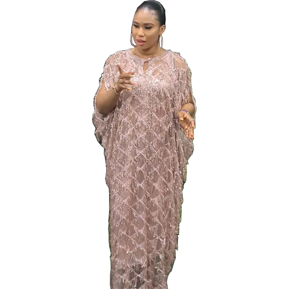 Luxury Sequin Suspender Gown