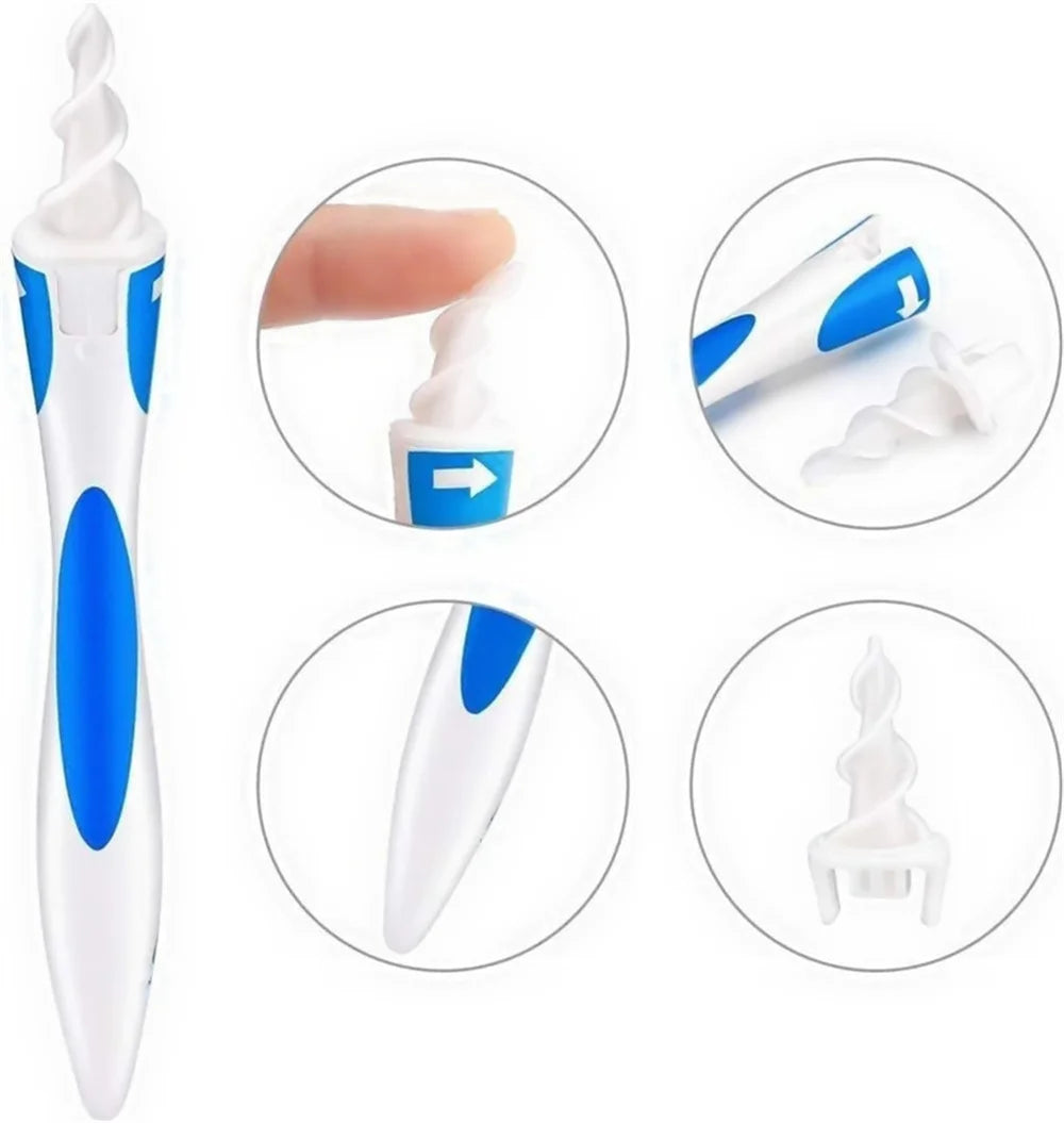 Portable Silicone 16 pcs Ear Cleaning Tools Tools Ear Scoop Cleaning Ear Wax Soft Spiral Beauty Care Gadget Personal Hygiene Set