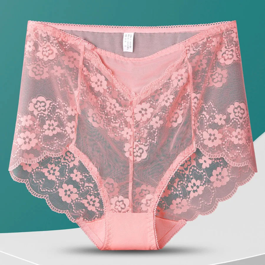 Plus Size Mesh Lace Panties
