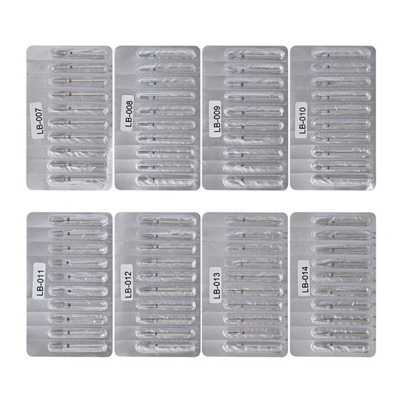 10Pcs Milling Cutter For Manicure Electric Nail Drill Bits Accessory Pedicure Machine Nail File Gel Remover Tool