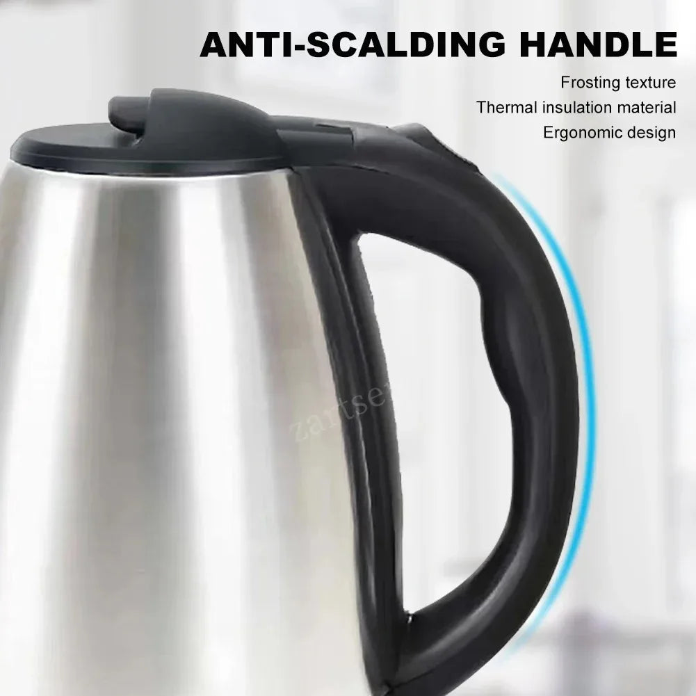 2L Electric Kettle Stainless Steel Electric Tea Kettle Fast Boiling Water Automatic Power Off Anti Dry Boiling Hot Water Kettle