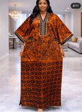 Plus Size Ankara Kaftan Maxi Dress