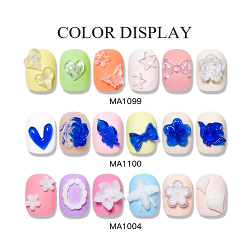 12ml 3D Nail Art Gel, UV Curing Floral Design, Creative Flower Butterfly Cartoon Patterns, Manicure Gel Mol Nail Art Decoration