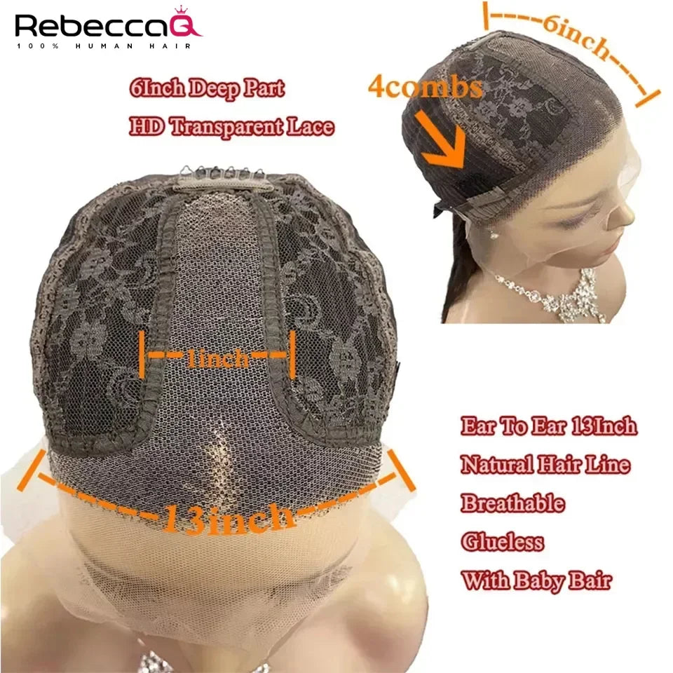 Burgundy Bob Wig 4C Hair Human Hair 13x6x1 Frontal Lace Straight Bob Wigs 99J Red Short Bob Wig Middle Part 100% Human Hair Wig