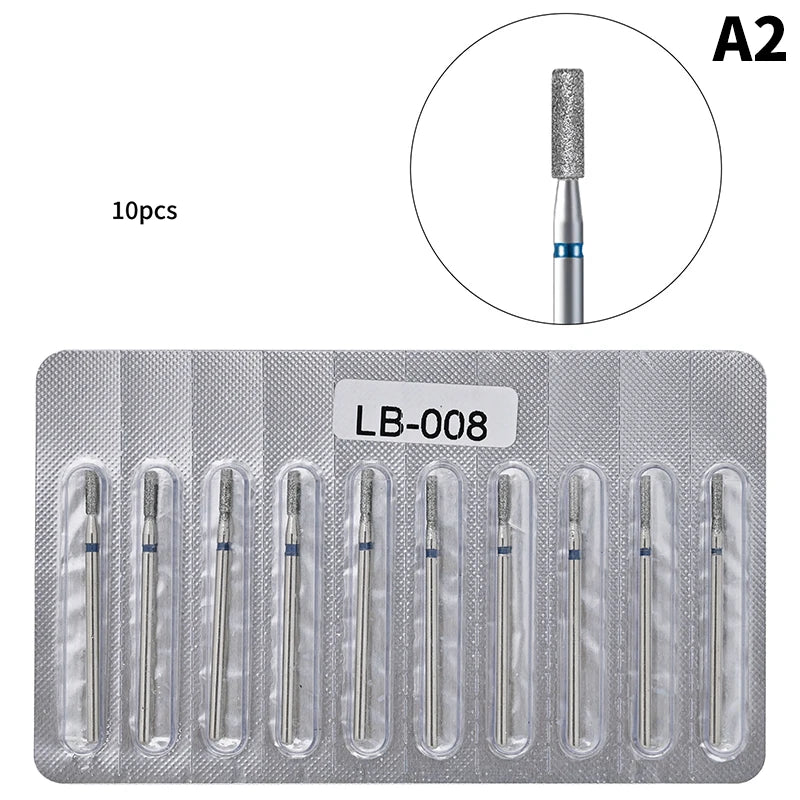 10Pcs Milling Cutter For Manicure Electric Nail Drill Bits Accessory Pedicure Machine Nail File Gel Remover Tool