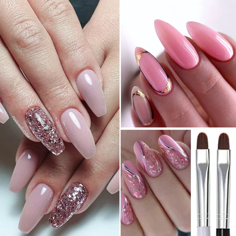 1PC Nail Painting Brush Pen Nail Round Head Phototherapy Pen Nail Brush DIY UV Gel Extension Painting DIY Manicure Tool