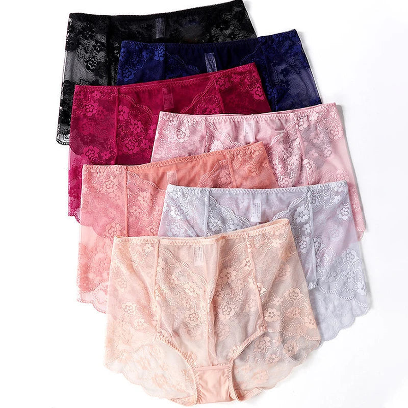 Plus Size Mesh Lace Panties