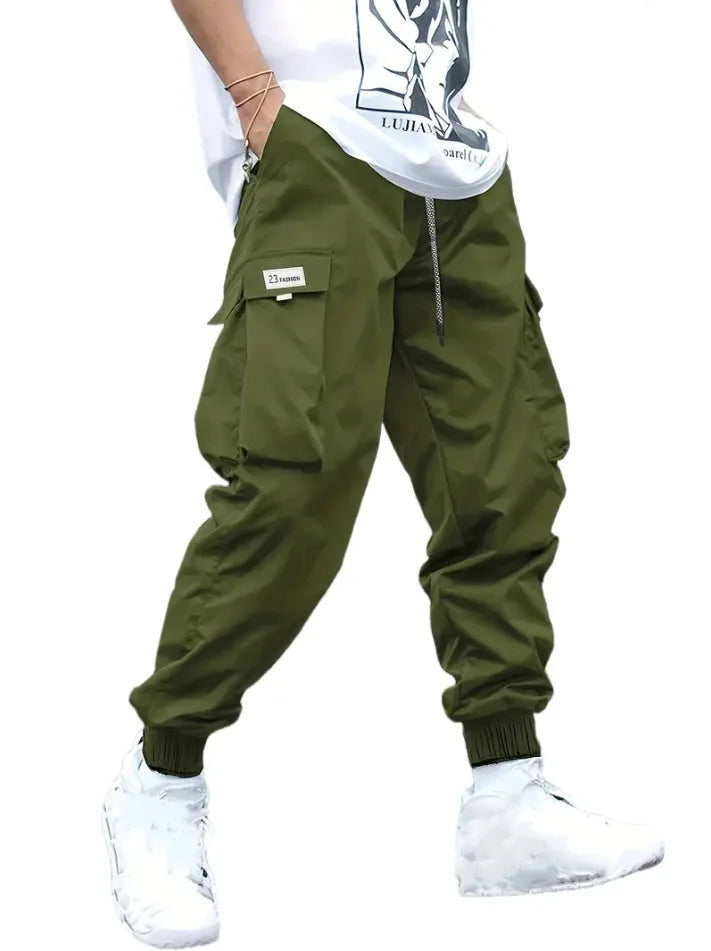 Men Pants Thin Fashion Casual Jogger Pants 2020 Streetwear Cargo Pants Men's Multi-pockets Trousers Fitness Gyms Sweatpants Mens