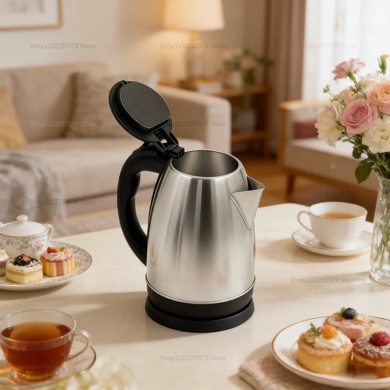2.0L Electric Kettle Stainless Steel Fast Boil Portable Water Boiler for Home Hotel Office Smart Electric Water Kettle