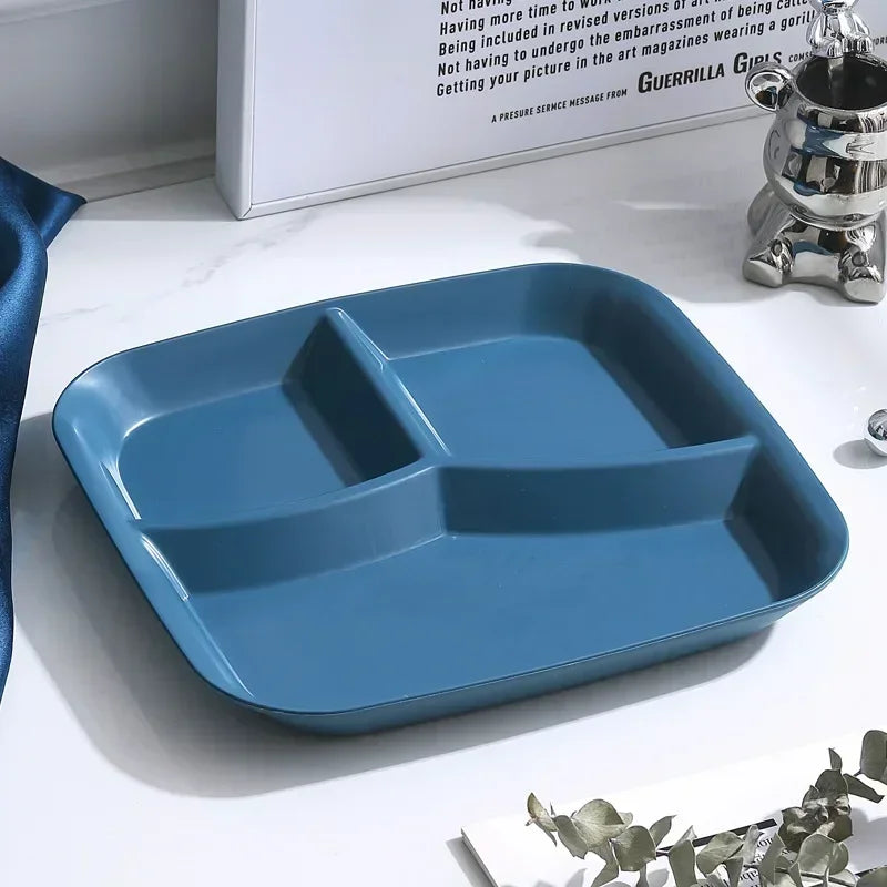 New Plate Dish Bariatric Portion Meal Foods Diet Planning Weight Plates Divided Nutrition Loss Lose Serving Snacks Compartment