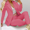 Women's Autumn Clothes Two Piece Set Female Coats and Pants Fashion Versatile Casual Long Sleeve Jacket and Trousers Suit 2023