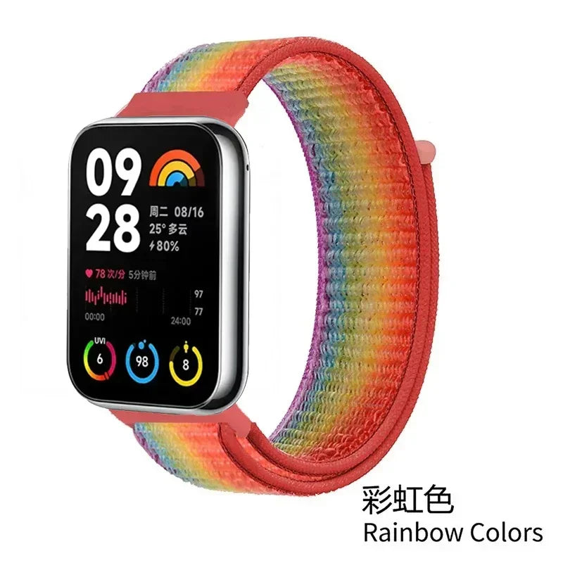 Nylon Strap for Xiaomi Mi Band 8 Pro/9 Pro/10 Pro Bracelet Smart Watch Replacement comfortable Wristband for Redmi Watch 4 5 6