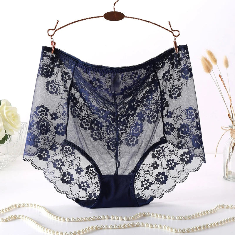Plus Size Mesh Lace Panties