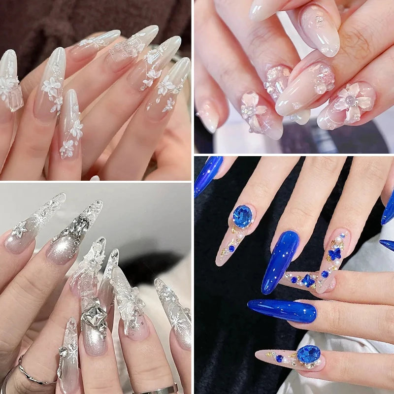 12ml 3D Nail Art Gel, UV Curing Floral Design, Creative Flower Butterfly Cartoon Patterns, Manicure Gel Mol Nail Art Decoration