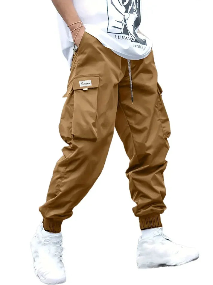 Men Pants Thin Fashion Casual Jogger Pants 2020 Streetwear Cargo Pants Men's Multi-pockets Trousers Fitness Gyms Sweatpants Mens