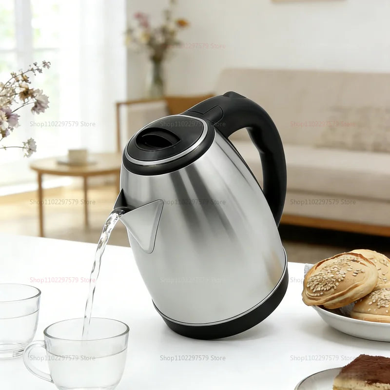 2.0L Electric Kettle Stainless Steel Fast Boil Portable Water Boiler for Home Hotel Office Smart Electric Water Kettle