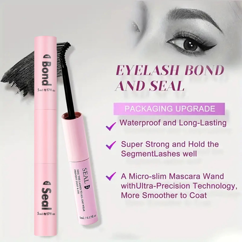 Lash Glue And Seal 10ml Individual Lashes Glue And Seal Super Strong Hold Lash Extension And Lash Glue Remover 5ml Tweezers Kit