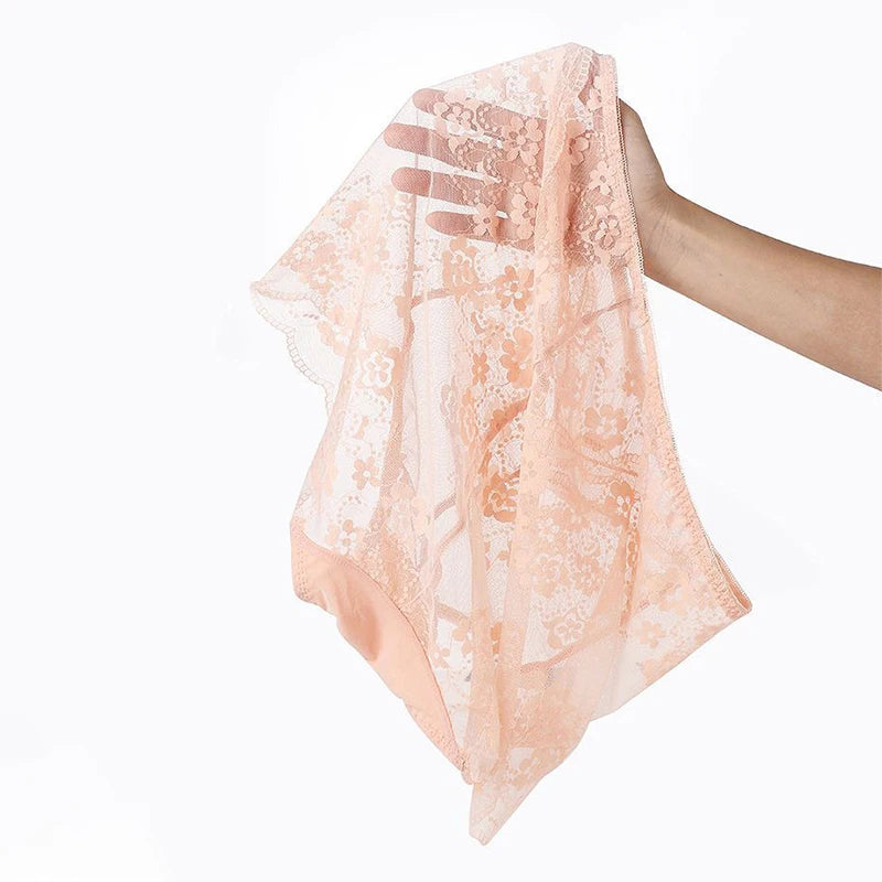 Plus Size Mesh Lace Panties