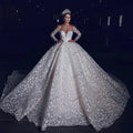 Glamorous Wedding Dresses Exquisite Bridal Gowns Lace Appliques Full Sleeves Robes свадебное платье Vestidos De Novia Customized