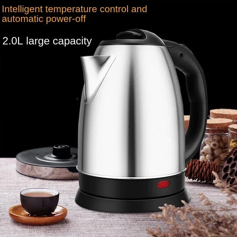2L Electric Kettle Stainless Steel Electric Tea Kettle Fast Boiling Water Automatic Power Off Anti Dry Boiling Hot Water Kettle