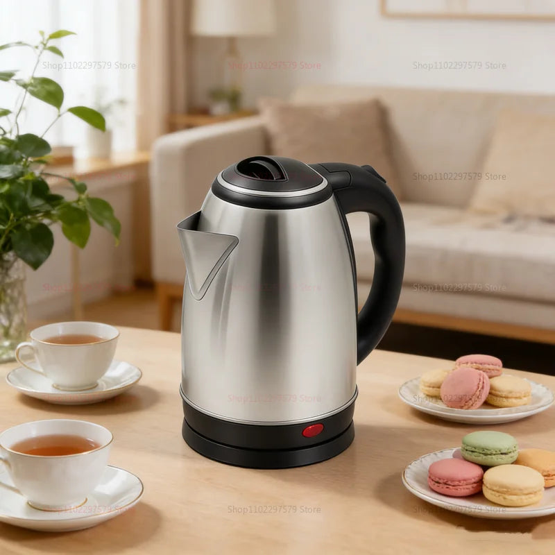 2.0L Electric Kettle Stainless Steel Fast Boil Portable Water Boiler for Home Hotel Office Smart Electric Water Kettle