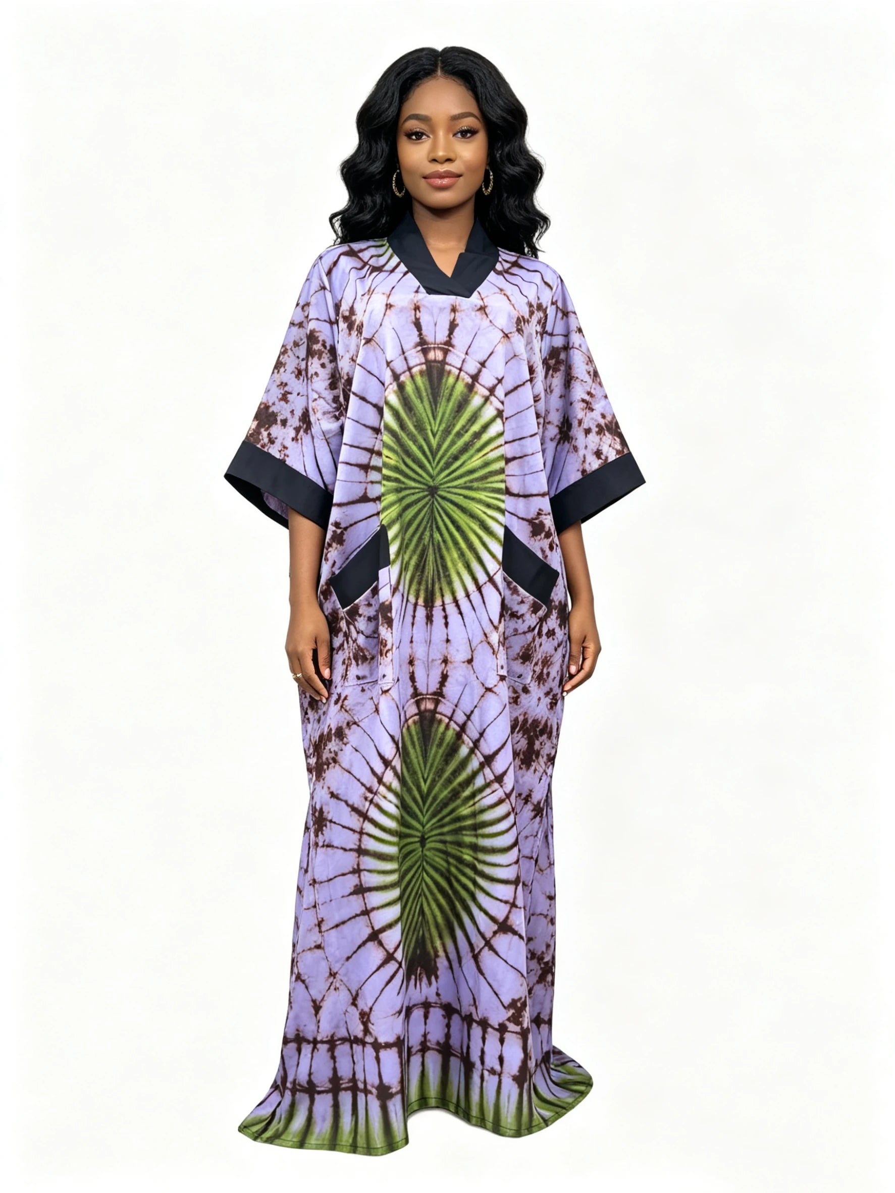 Ankara Dashiki Abaya Maxi Dress