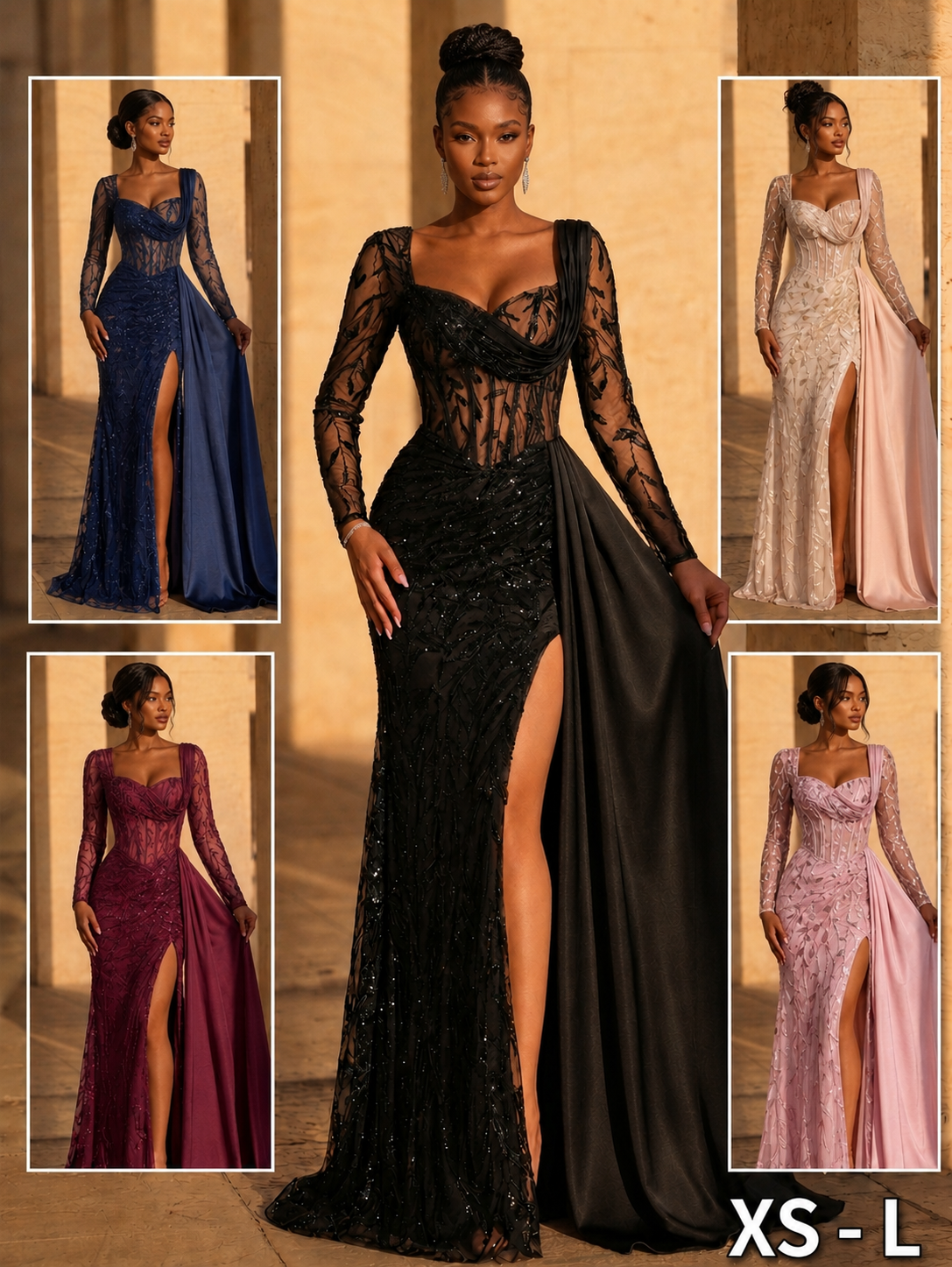 Midnight Empress Gown
