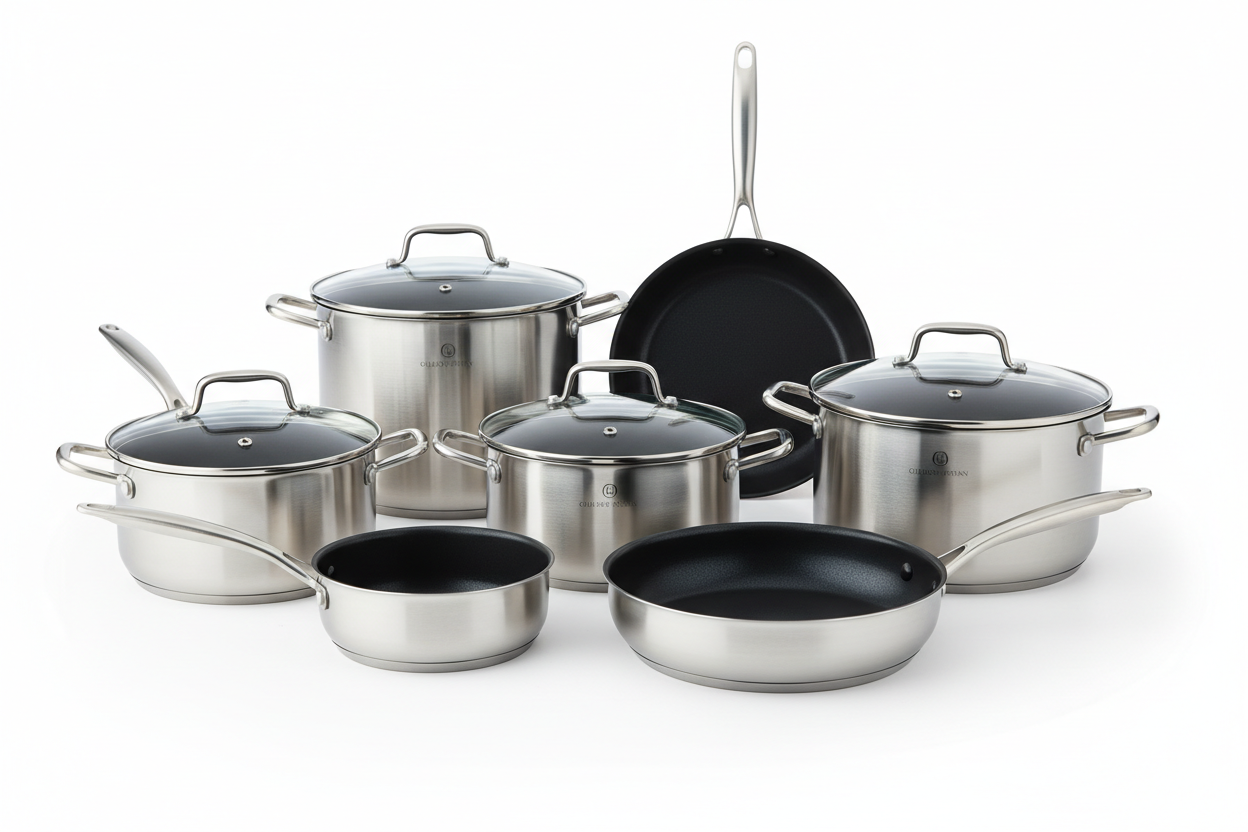 Premium Non-Stick Cookware Set | Batterie de Cuisine Anti-adhésive Premium