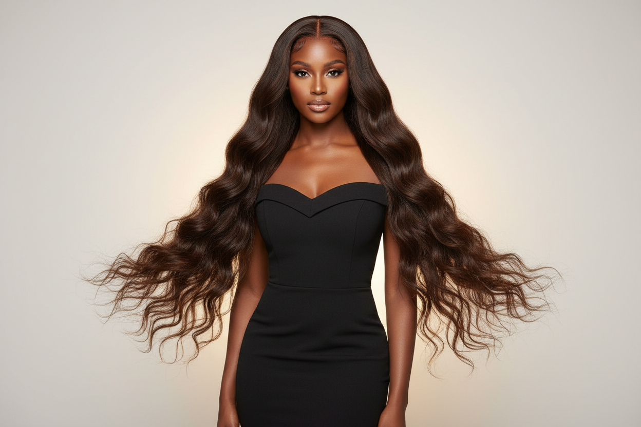 Glamorous Long Lace Front Wig | Perruque Lace Front Longue Glamour